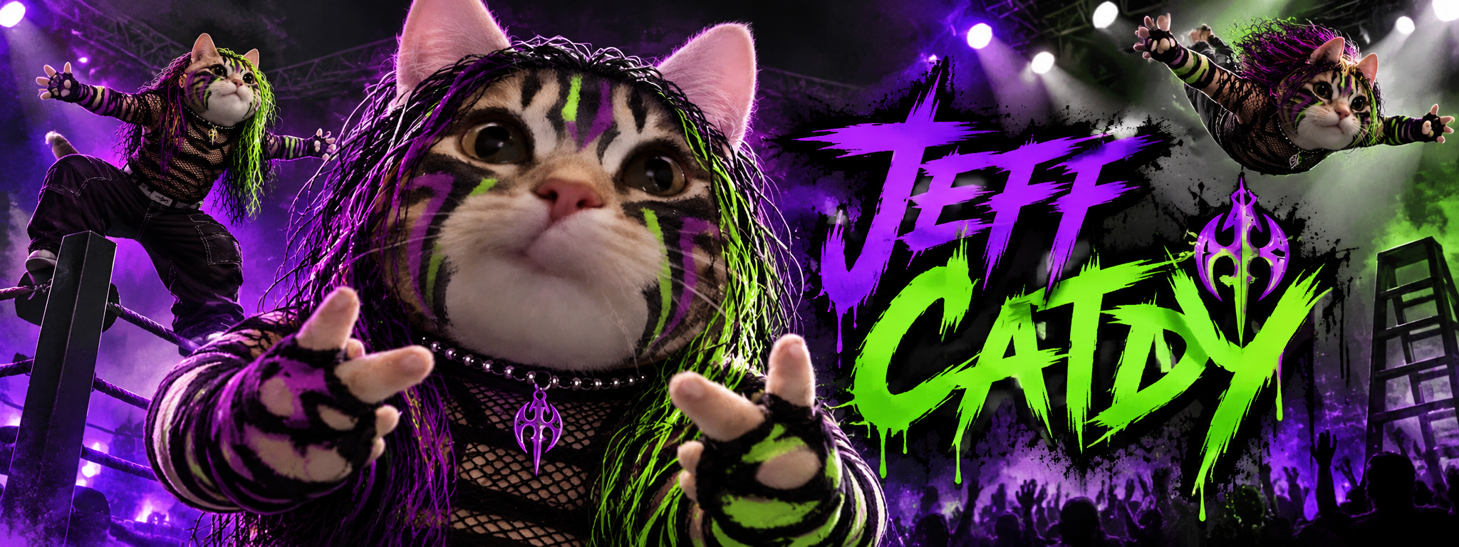 Jeff Catdy wrestling banner